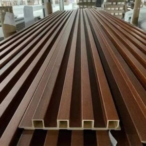 Fluted Panel WPC Dark Mahogany | Gypsum Ceiling Supplies Kenya